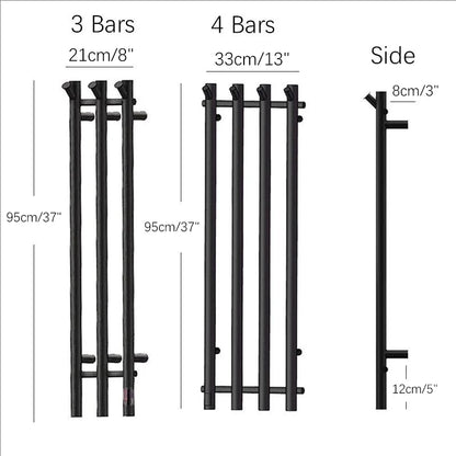 Bathroom Electric Heated Towel Rack 3/4 Bars Bathroom