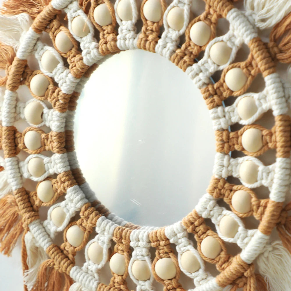 Wall Mirror Macrame Decorative Mirrors Boho Decor Wall