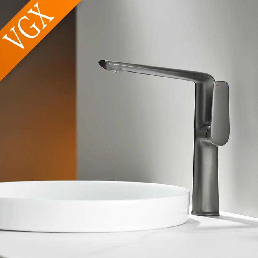Vgx Luxury Gold Bathroom Faucets High Basin Mixer