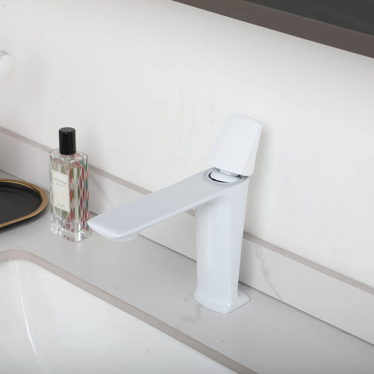 Kemaidi Rose Gold Bathroom Basin Sink Faucet Square