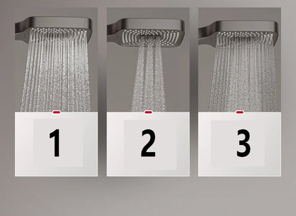 Grey Shower System Bathroom Digital Led Rain Showers