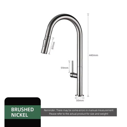 Gunmetal Faucet Pull Down Sprayer Handle Hole Pull