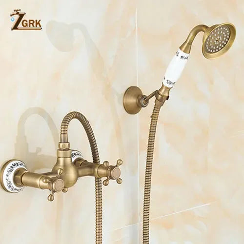Zgrk Bathtub Faucets Brass Bathroom Faucet Mixer Tap