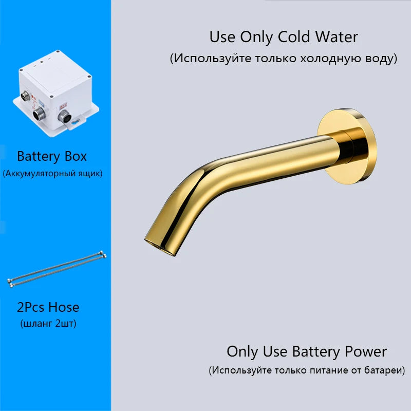 Oxg Wall Mount Sensor Basin Faucet Bathroom Faucet