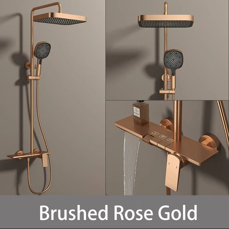 Newly Piano Bathroom Shower Premium Brass Cold Bathroom