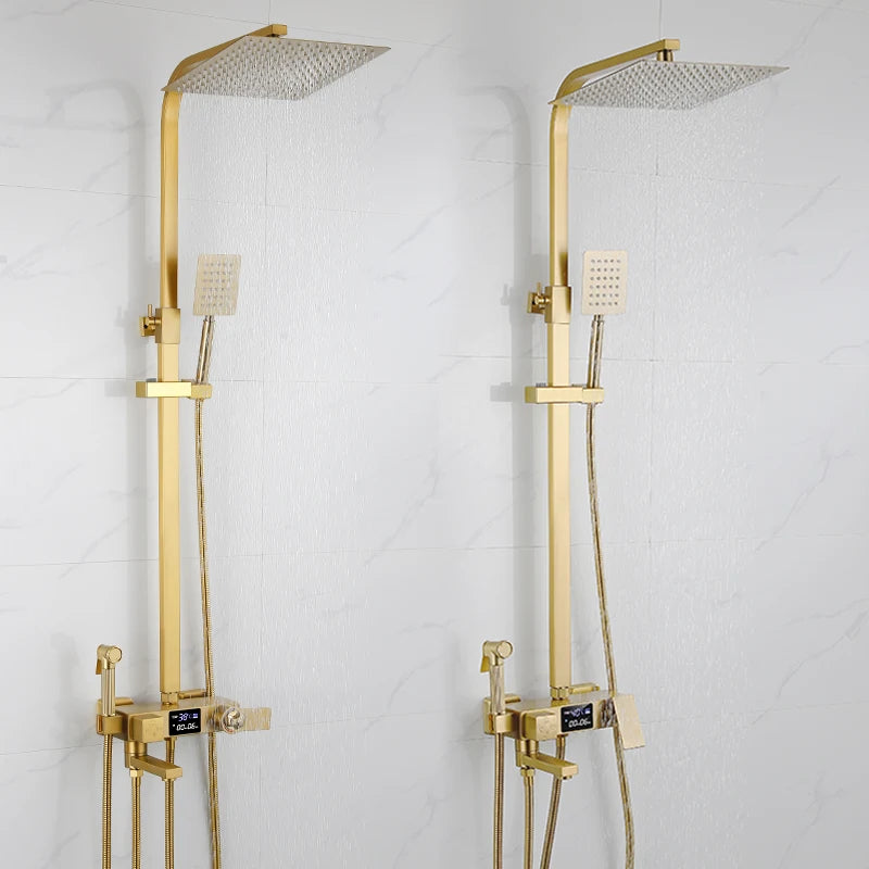 Oxg Shower Faucet Digital Display Bathroom Shower Rain