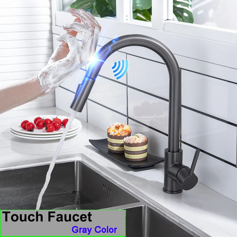 Smart Touch On Faucets 304 Stainless Steel Cold