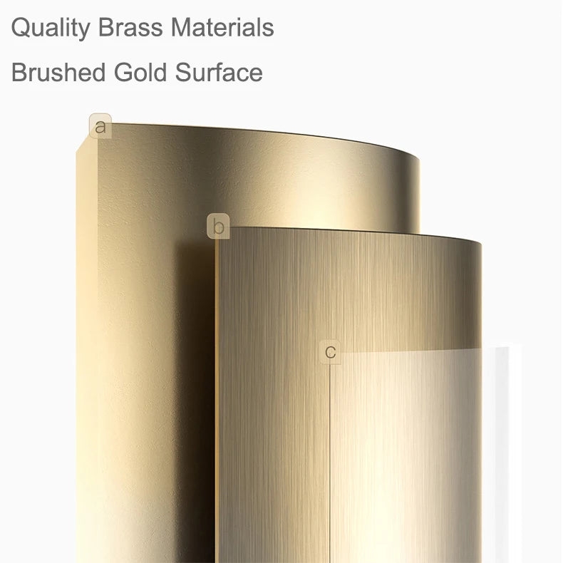 Brushed Gold Piano Digital Shower System Cold Brass