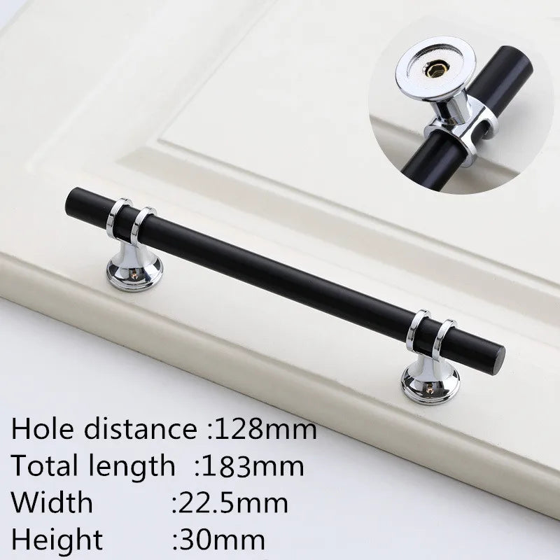 Kk&Fing Cabinet Wardrobe Door Golden Handles Lengthen Light
