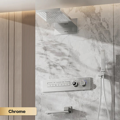Modern Brushed Gold Brass Led Digital Ceiling Embedded