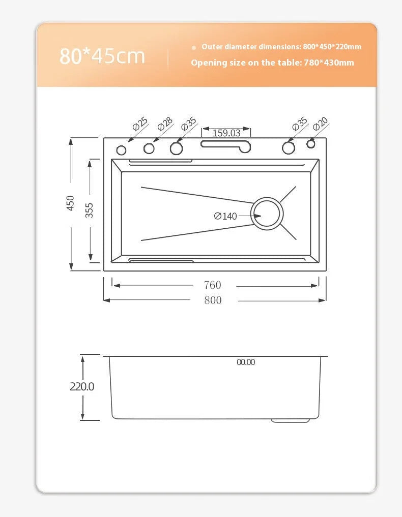 Silver Slot Stainless Steel Waterfall Sink Digital Display