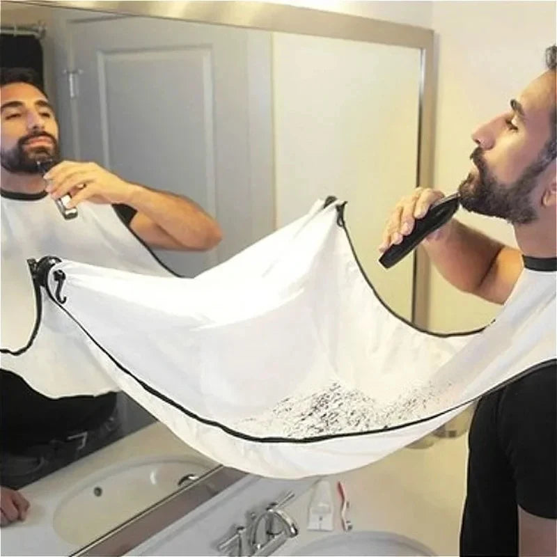 1-6pcs Men Beards Shaving Aprons Creative Wall Mirror