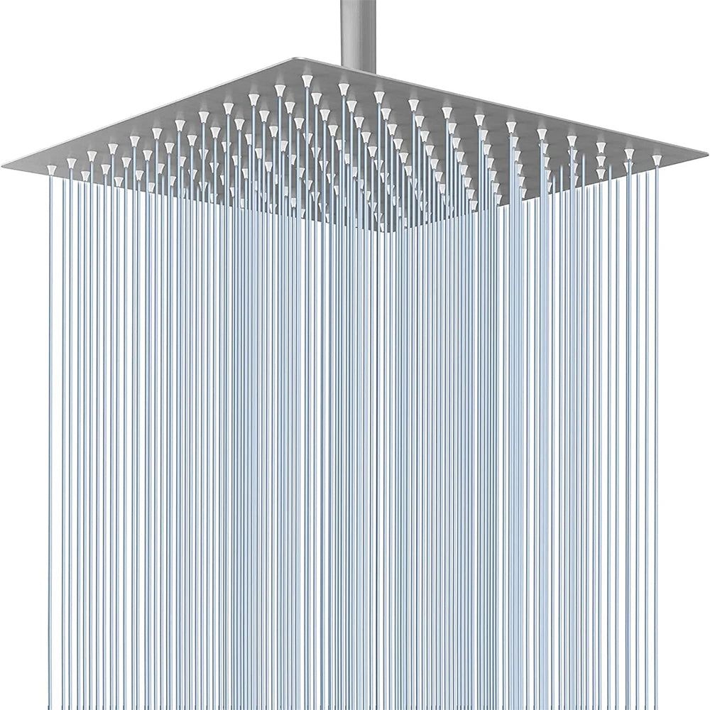 Rainfall High Pressure Shower Head 12/10/8 Inch Stainless