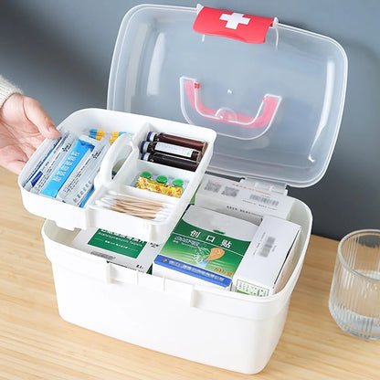 1pcs 2-Tier Medicine Organizer - Medicine Cabinet Handle