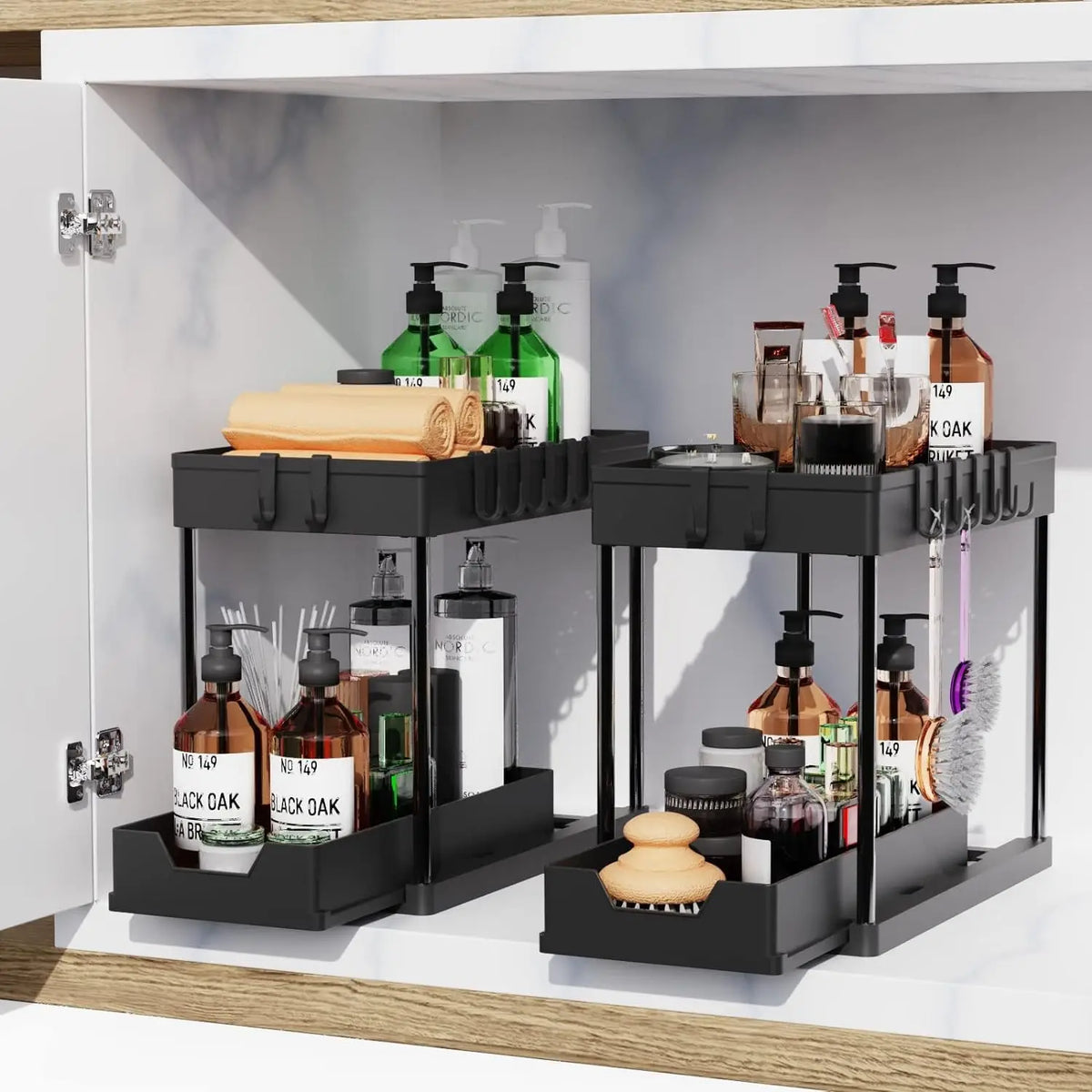 Under Sink Organizers Tier Under Bathroom Cabinet Holder