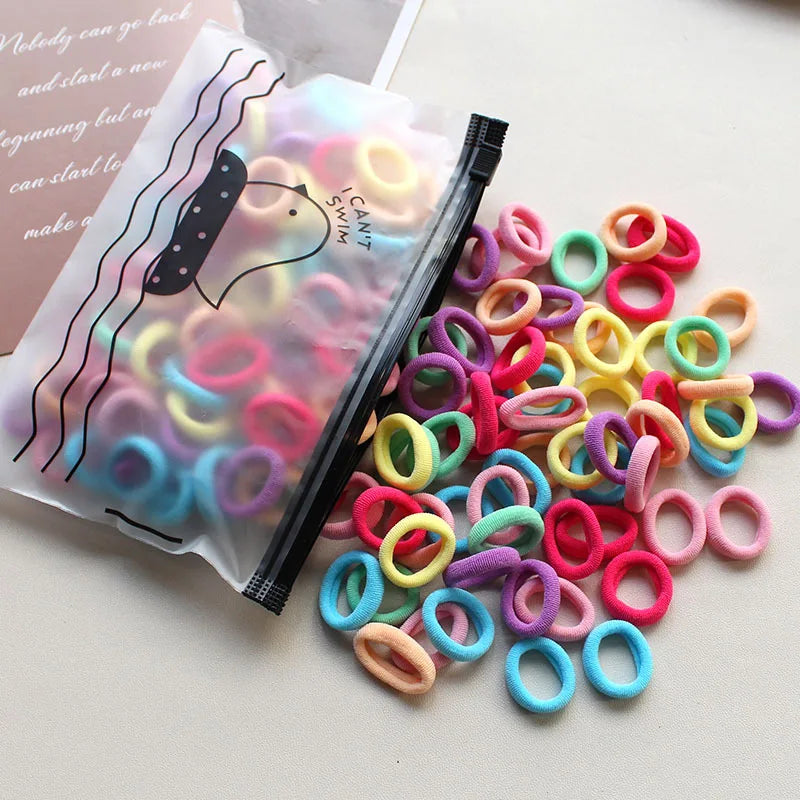 500 Pieces/Pack 2cm Children Hair Band High Elastic