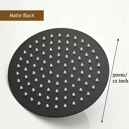Rainfall High Pressure Shower Head 12/10/8 Inch Stainless