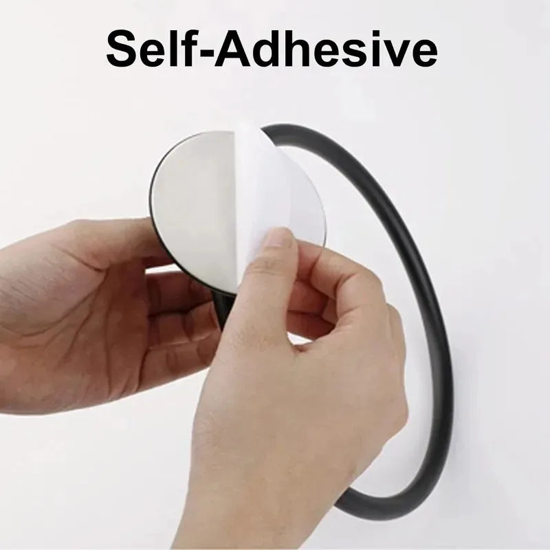 Self Adhesive Towel Ring Bathroom 304 Stainless Steel