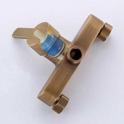 Brass Bathroom Faucet Shower Type Head Antique Brass