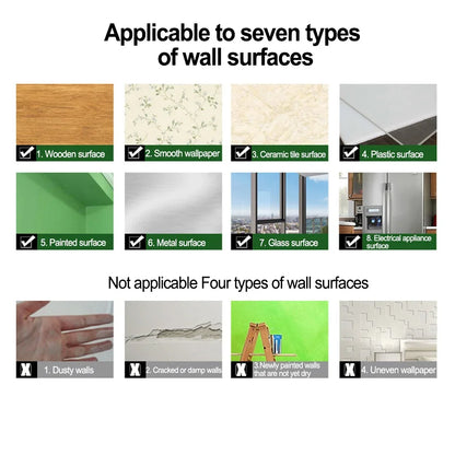 Wall Mirror Sticker Film Self-Adhesive Privacy Film Wall