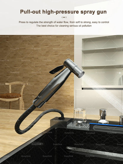 Modern Stainless Steel Sink Sinks Digital Display Large