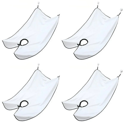 1-6pcs Men Beards Shaving Aprons Creative Wall Mirror