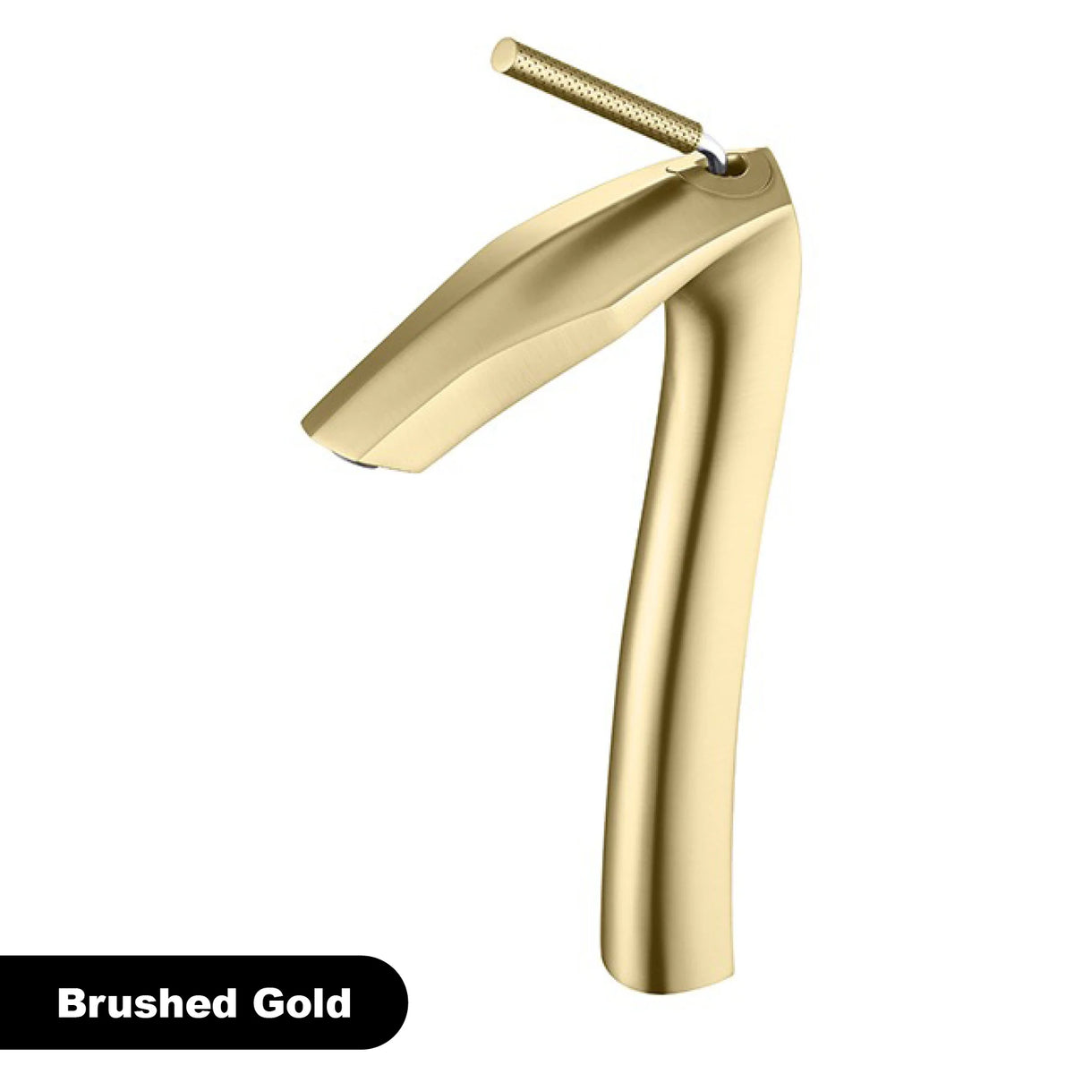 Luxury Brushed Gold Brass Bathroom Faucet Modern Ceramic