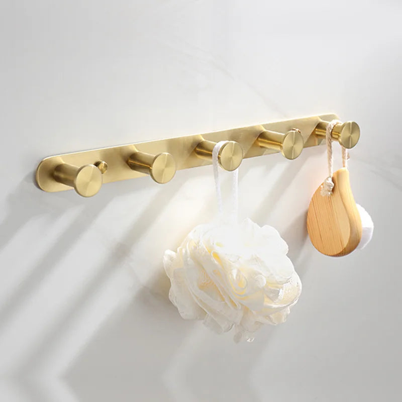 Brushed Gold Wall Mount Shelf Toilet Bath Hardware