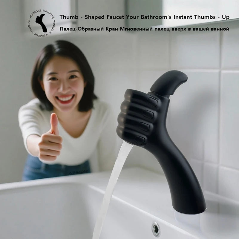 Modern Design Bathroom Sink Faucet Thumbs Bathroom Faucet