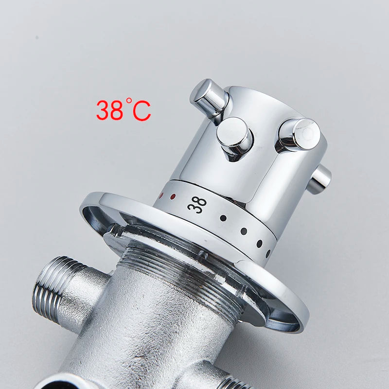 Brass Thermostatic Mixing Valve Constant Water Temperature Shower