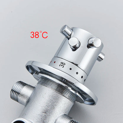 Brass Thermostatic Mixing Valve Constant Water Temperature Shower