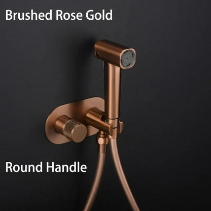 Brass Wall Mount Toilet Bidet Sprayer Faucet Cold