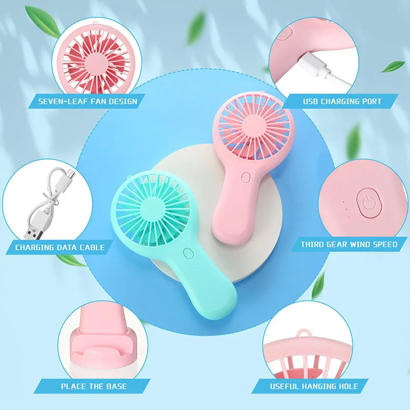 12-100 Mini Handheld Fan Bulk Wedding Fan Usb