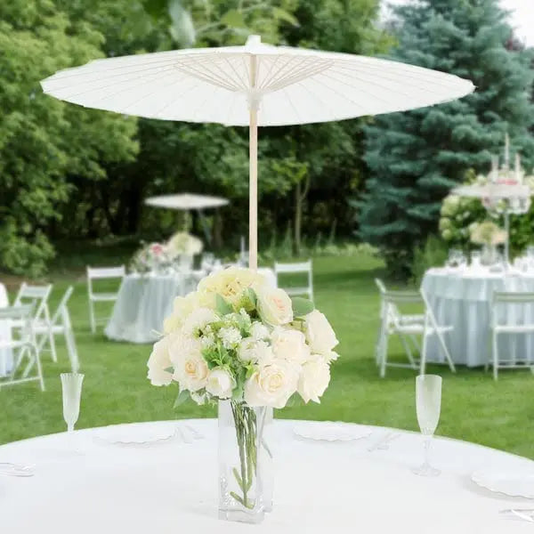 White Paper Parasol Wedding Photo Cosplay Prop Diy
