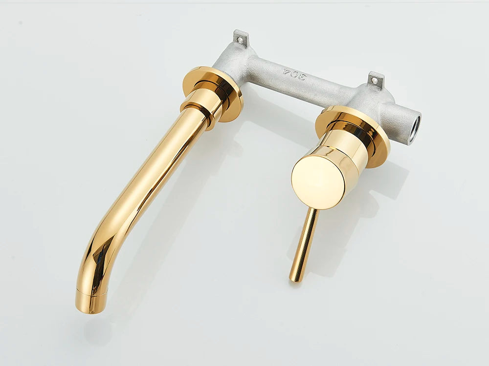Matte Black Basin Faucet Brass White Bathroom Sink
