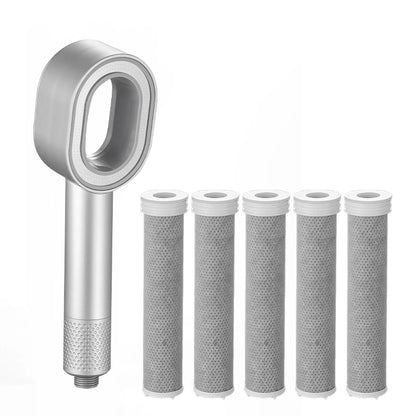Luxury Filter Shower Head High Output Carbon Fiber