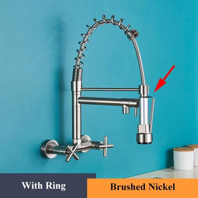 Zappo Gold Waterfall Faucet Roman Handheld Shower Deck