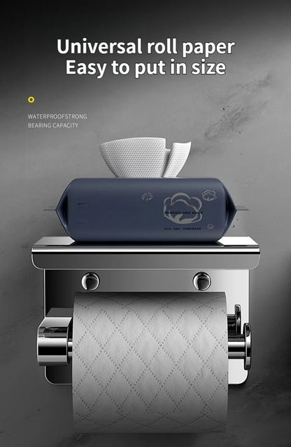 Stainless Steel Paper Towel Holder Without Punching Wall-Mounted