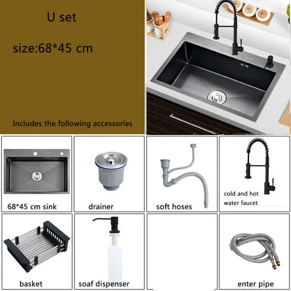 Small Sink Above Counter Or Udermount Vegetable Washing