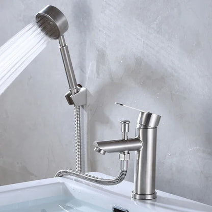 Cold Water Bathroom Basin Faucet Shower Head Shampoo
