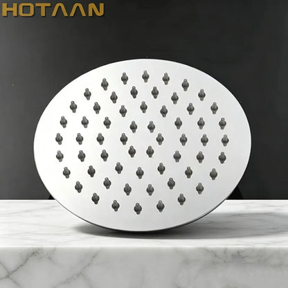 Inch 20x20cm Luxury Round Overhead Rain Shower Head