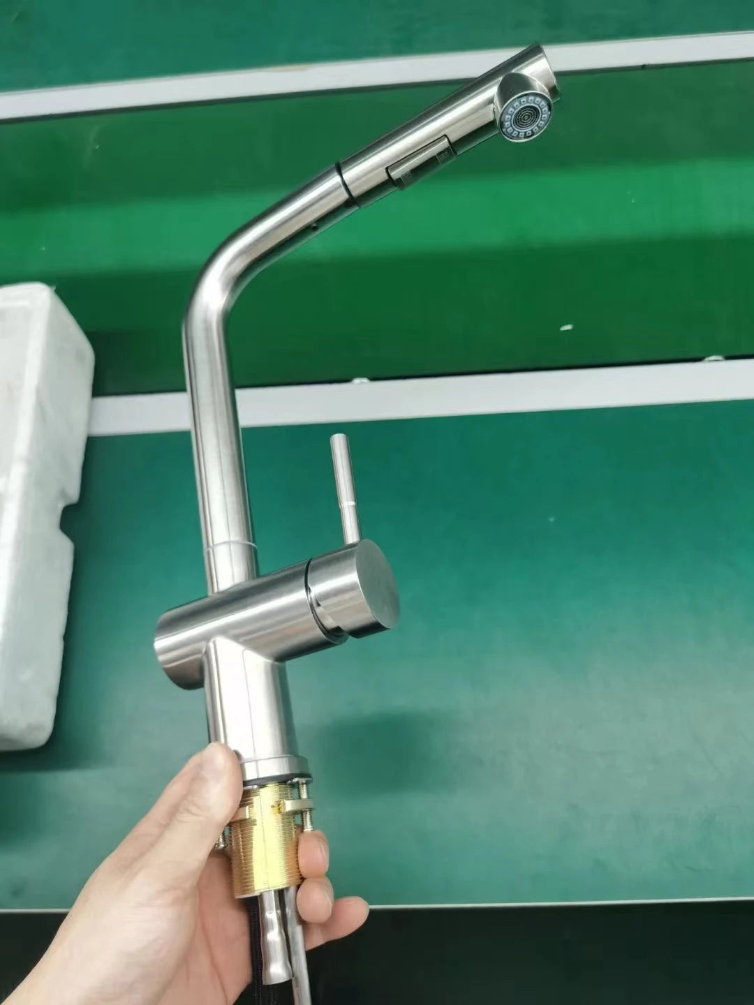 Cold Touch On Faucets Stainless Steel Pull Out