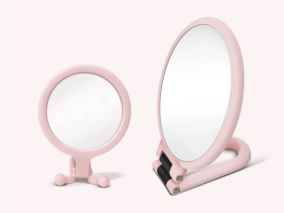 2/5/10x Bright Magnifying Makeup Mirror Handheld Vanity Mirrors