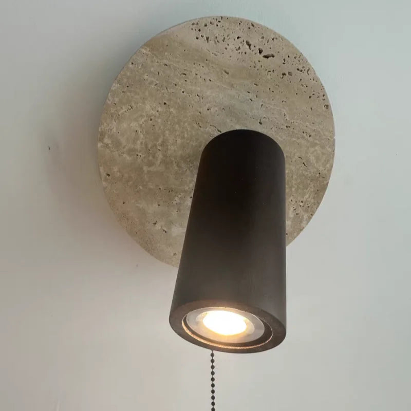 Iwhd Wood Led Wall Lamp Sconce Pull Chain