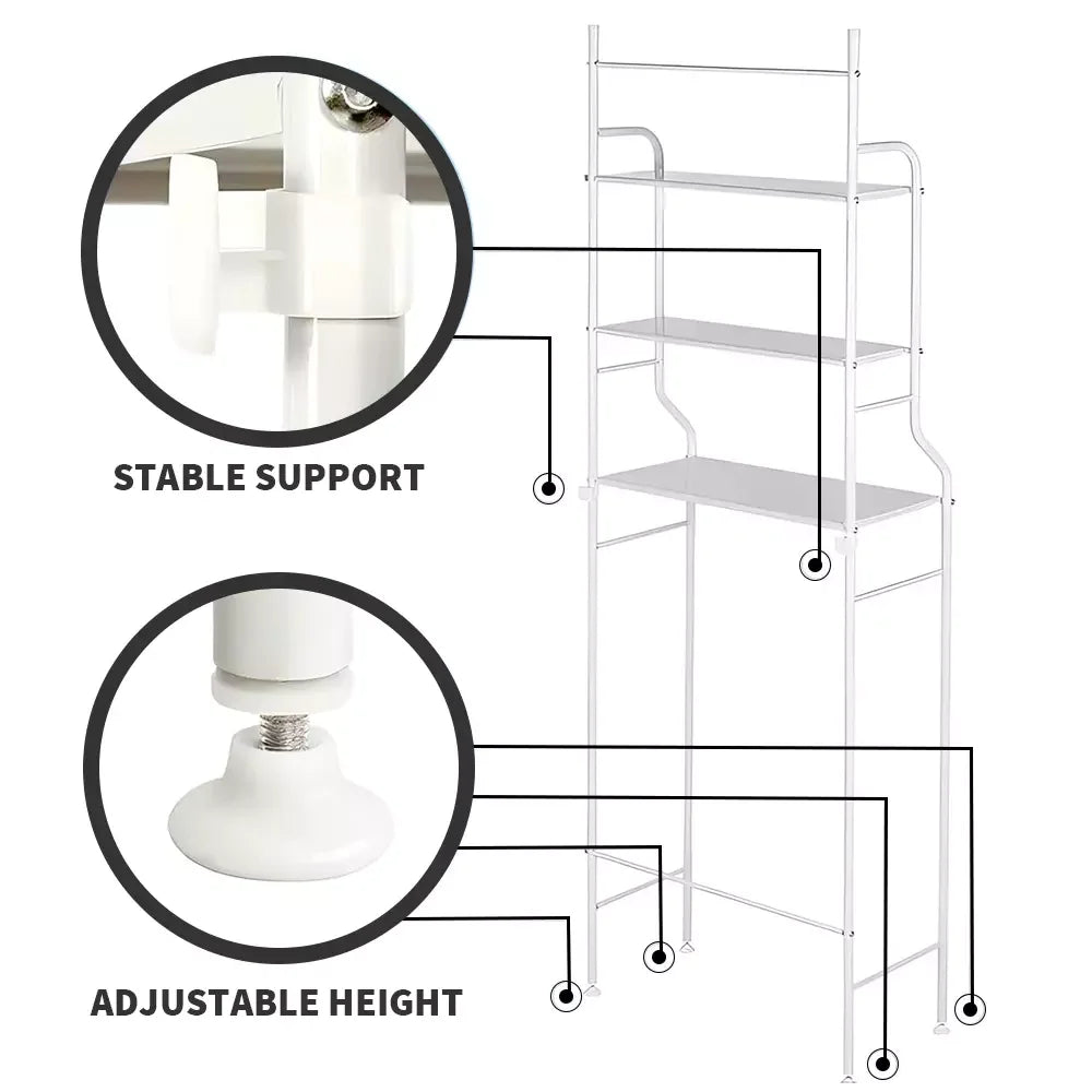 Washing Machine Shelves Multi-Layer Floor Standing Bathroom