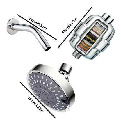 Three Levels Of Water Outlet Showerhead 15 Level