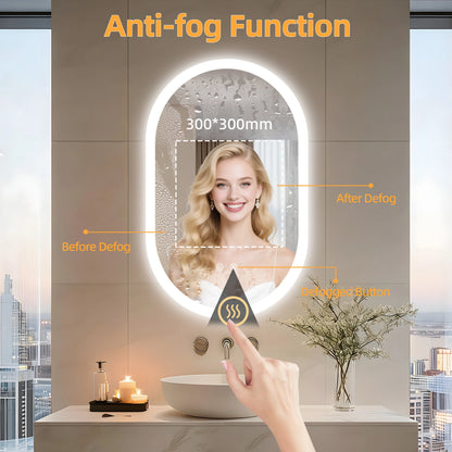 Led Bathroom Mirror Smart Anti-Fog Dimmable Led Lighted