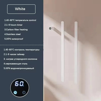Bathroom Towel Warmer Hidden Wires Electric Heated Towel