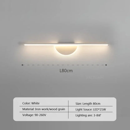 Modern Led Wall Lamp Bathroom Mirror Line Sconce