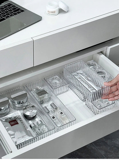 Clear Drawer Organizer Stackable Size Clear Makeup Drawer